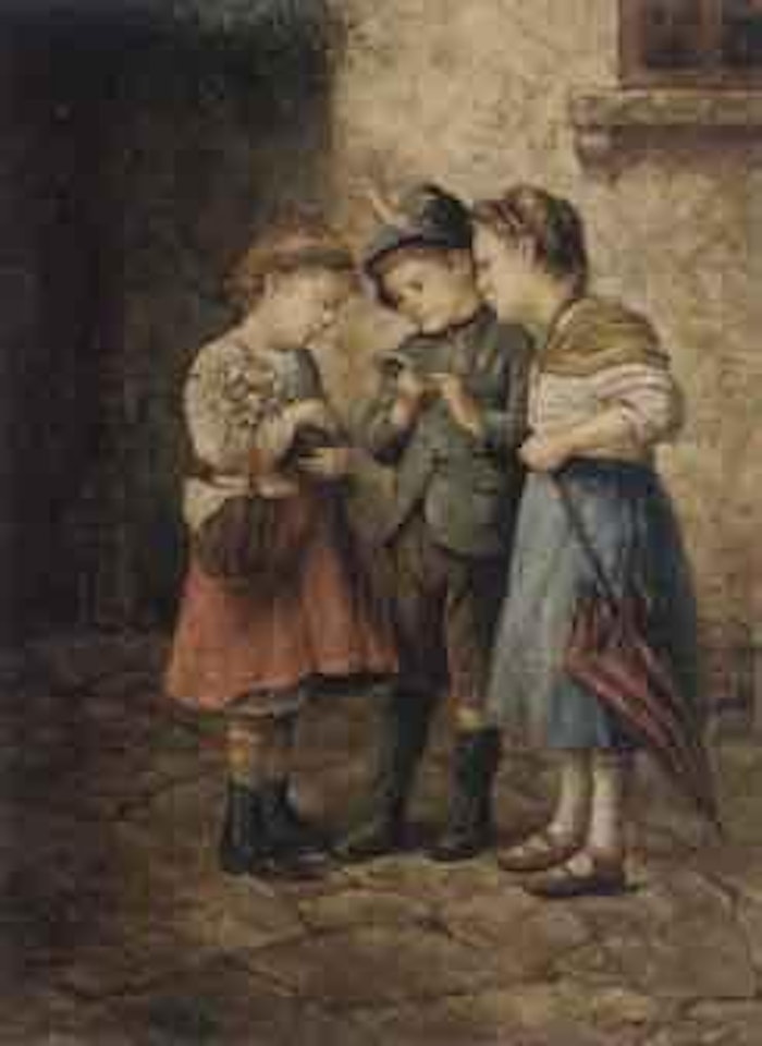 Three children by Edmund Adler