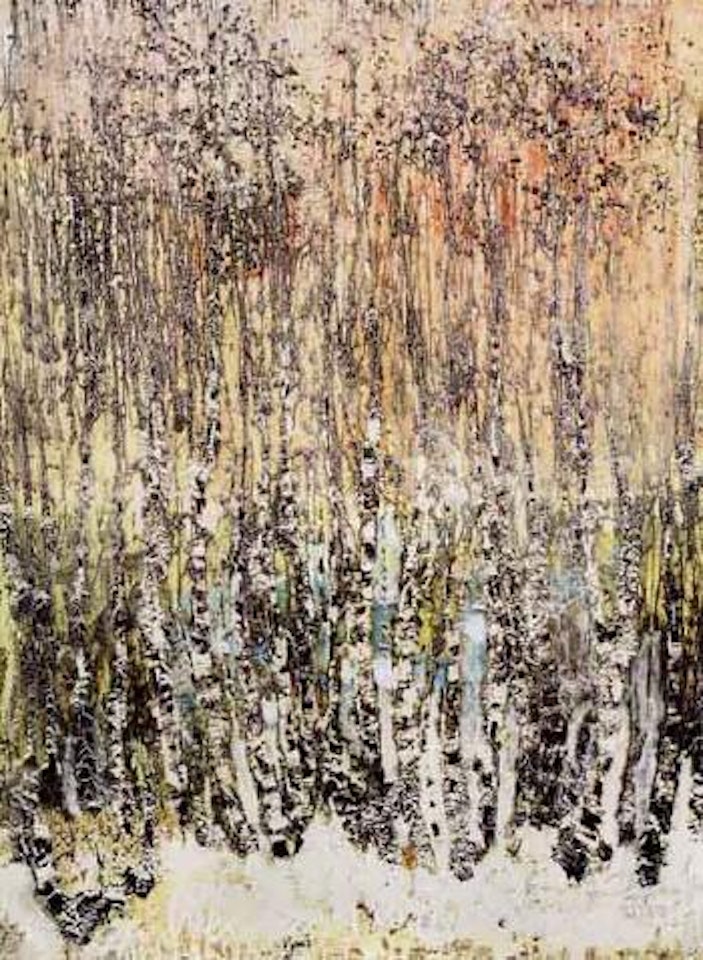 Birch grove, hoare-frost by Reidar Särestöniemi