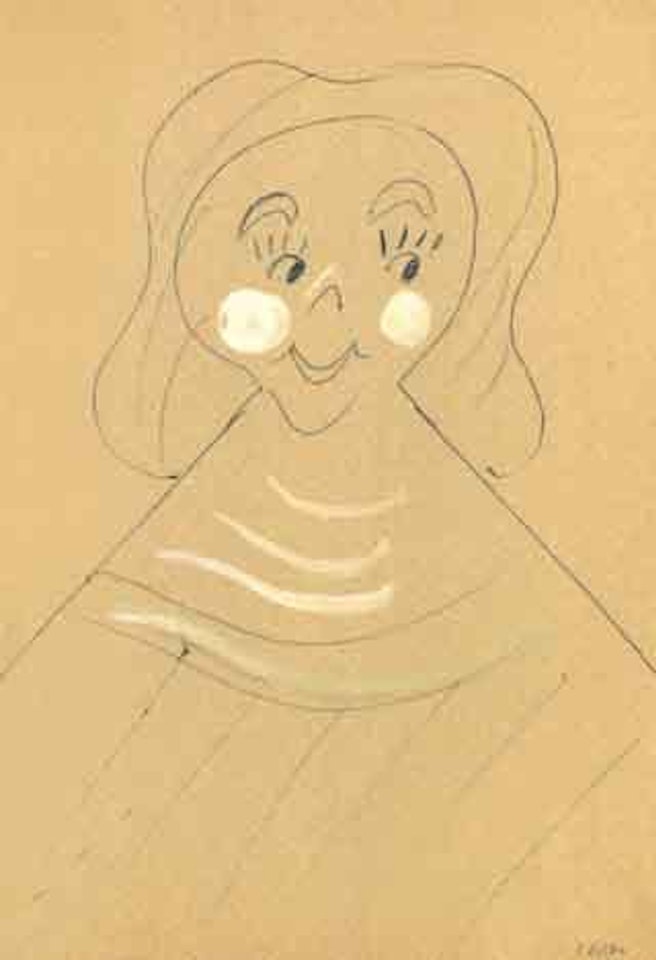 Untitled, girl by Sigmar Polke