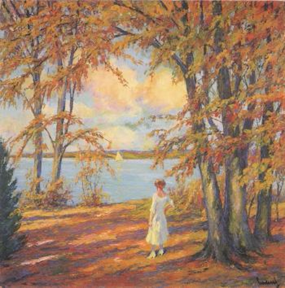 October day by the Starnberger See by Edward Cucuel