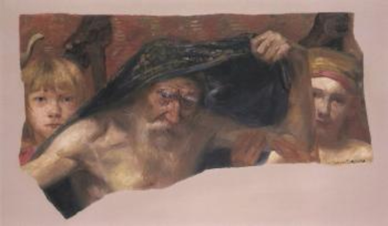 Samuel's curse on Saul by Lovis Corinth