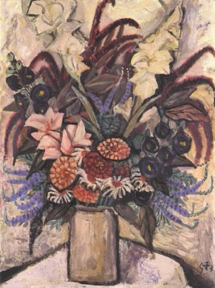 Still life of flowers by Otto Dix