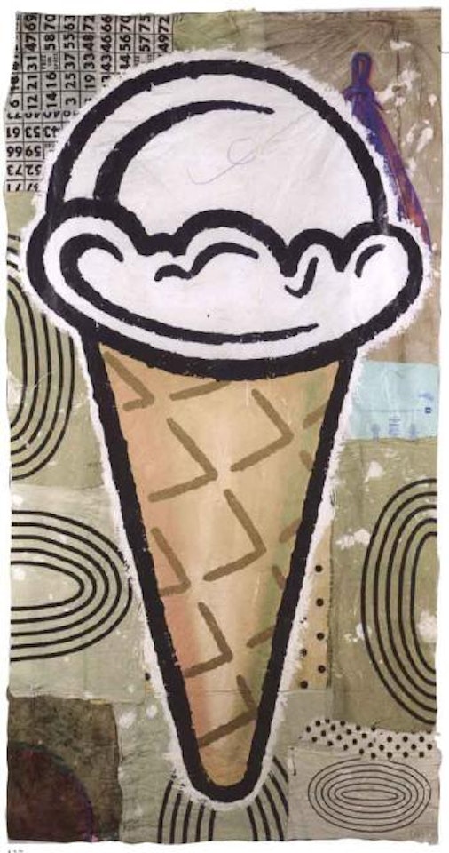 Ice cream cone by Donald Baechler
