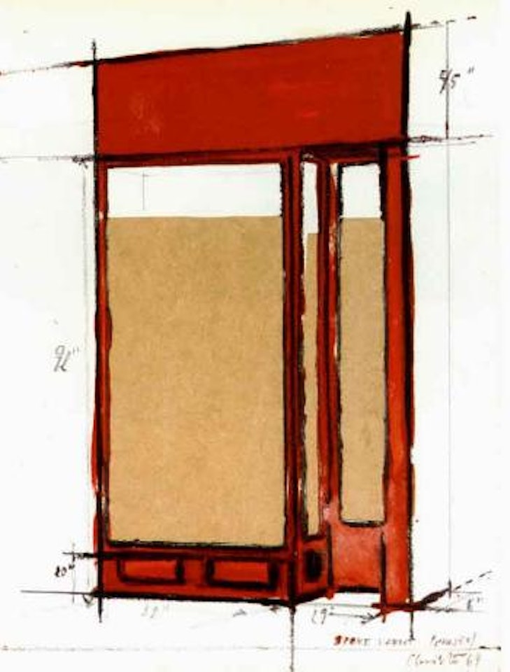 Store front by Christo