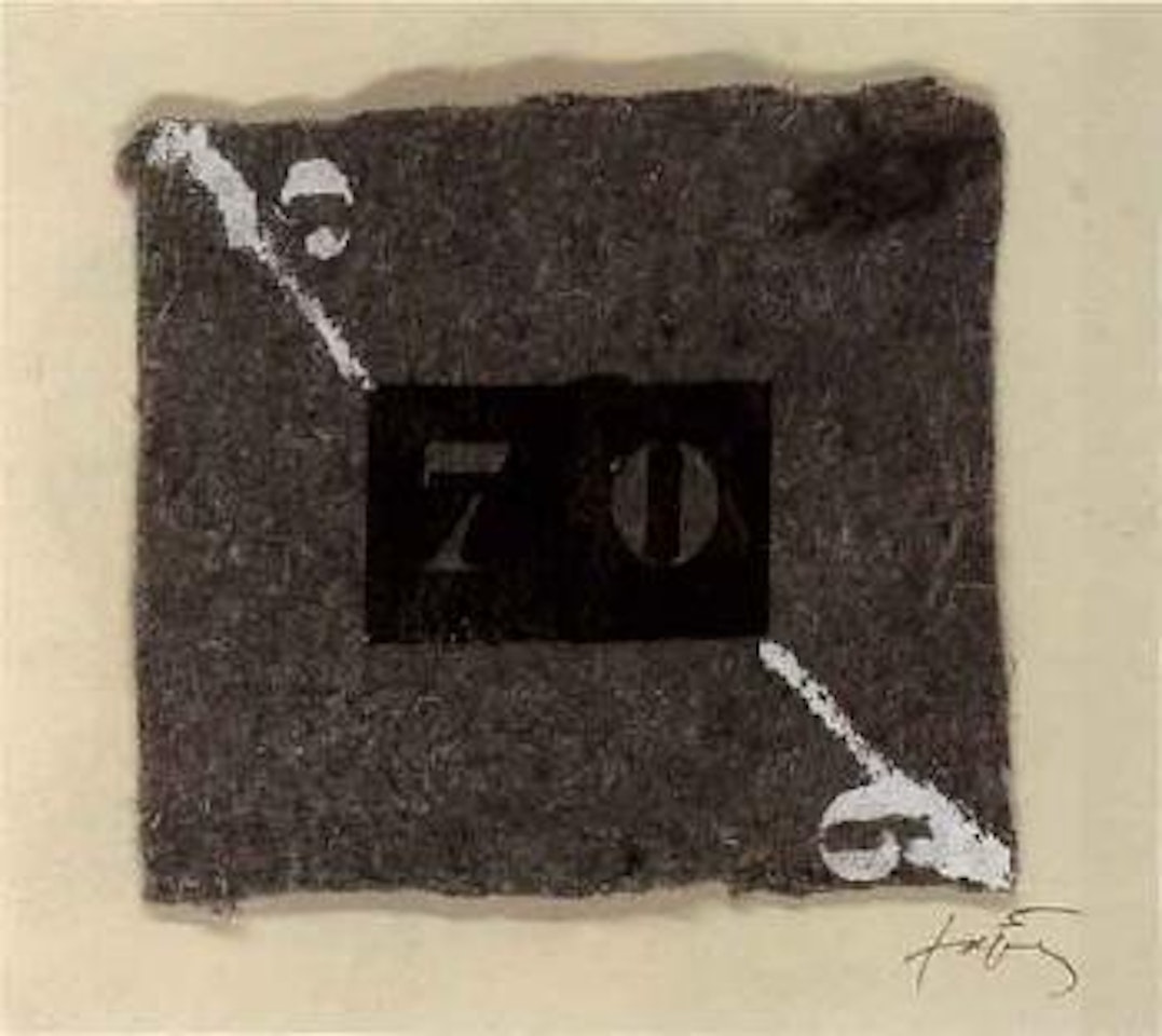 One is nobody number 16 by Antoni Tapies