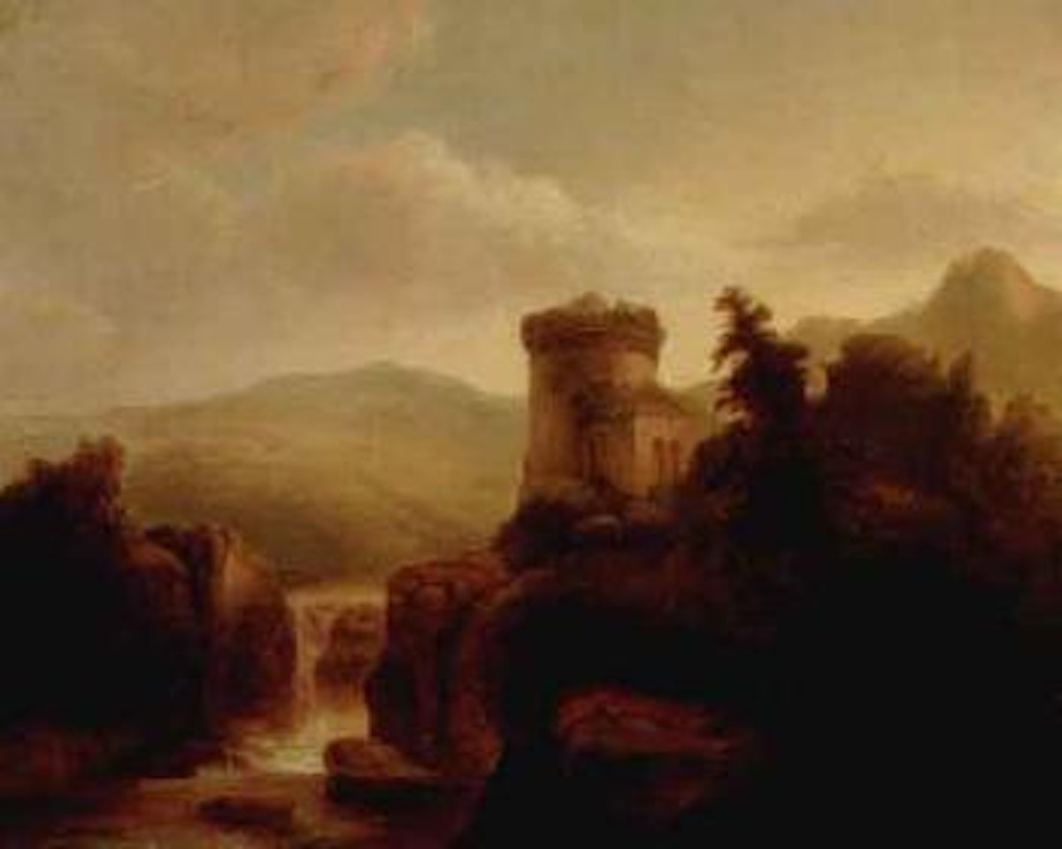 Round tower on the Rhine by Thomas Doughty