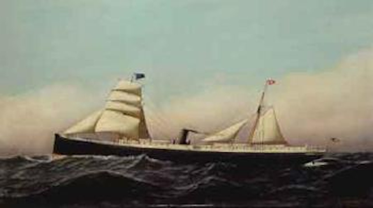 SS Columbia by Antonio Jacobsen