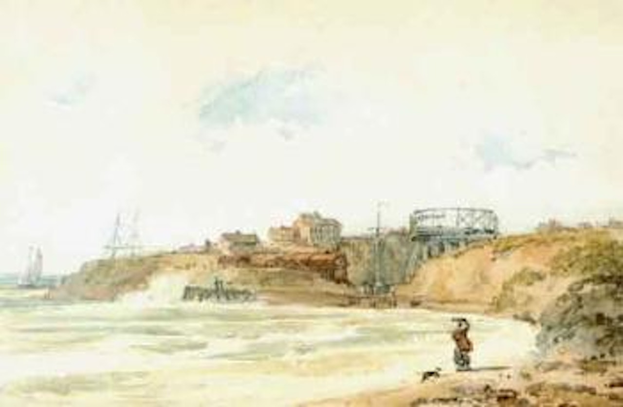 Seaton Sluice, Northumberland by Thomas Girtin