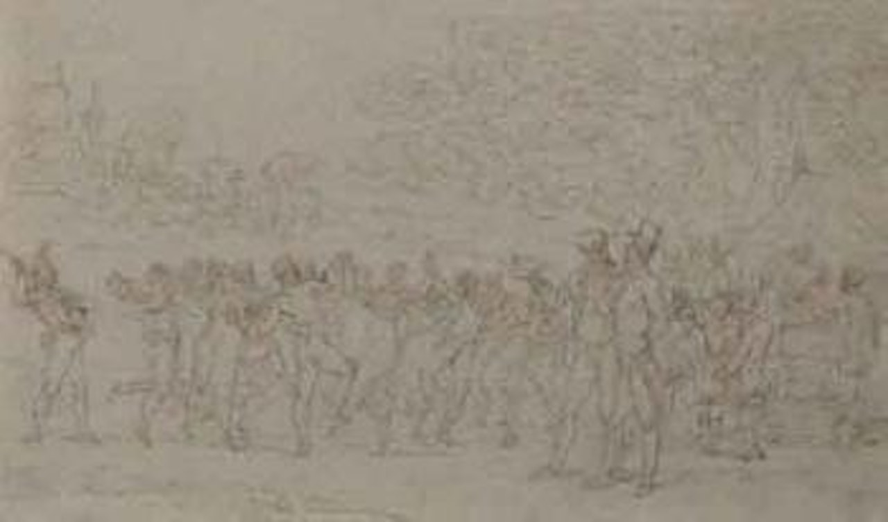 Illustration to Sentimental travels to the South of France by Thomas Rowlandson