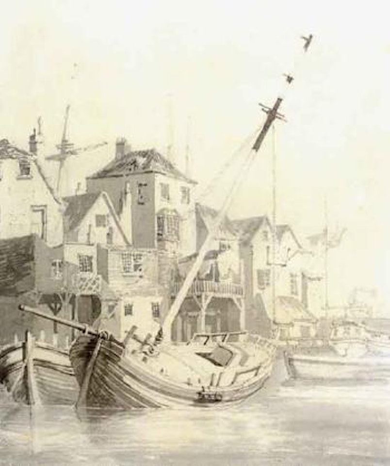 Boat anchored in a harbour by Joseph Mallord William Turner