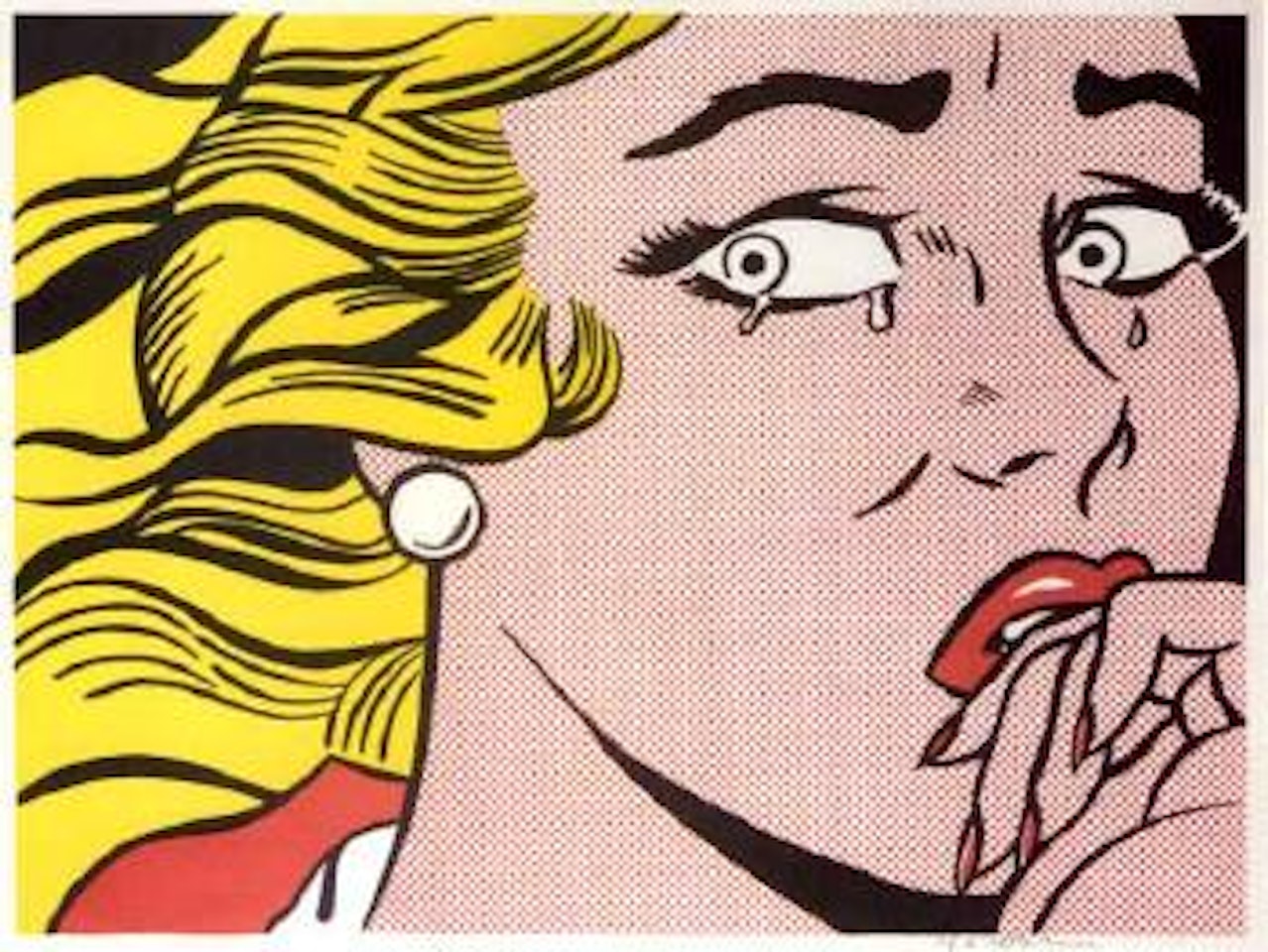 Crying girl by Roy Lichtenstein