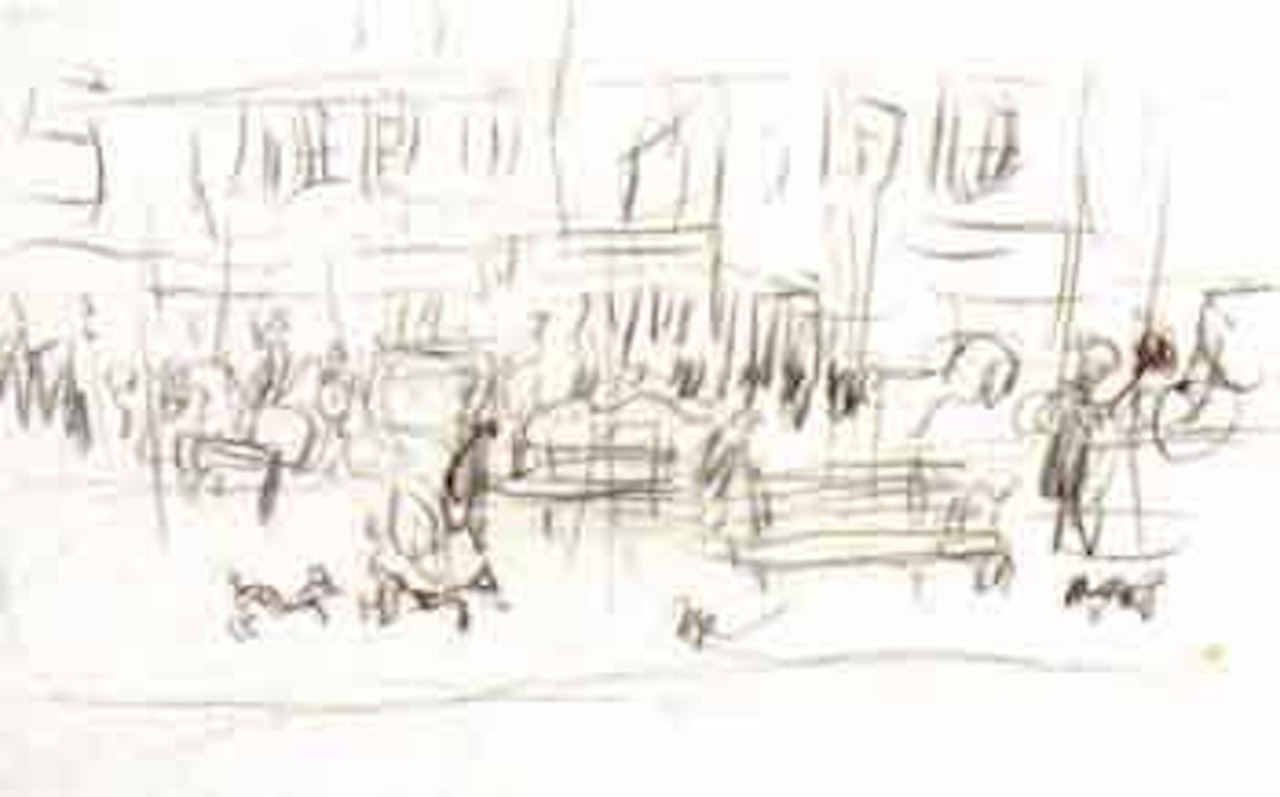 Rue animee by Pierre Bonnard