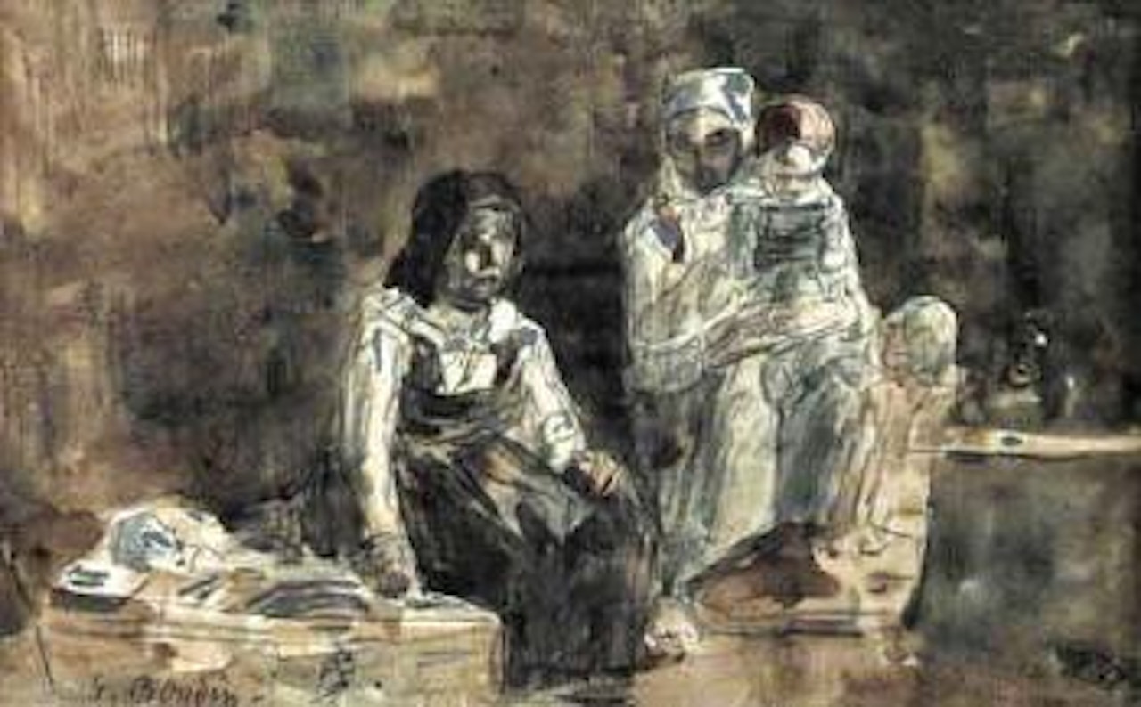 Famille Bretonne by Eugène Boudin