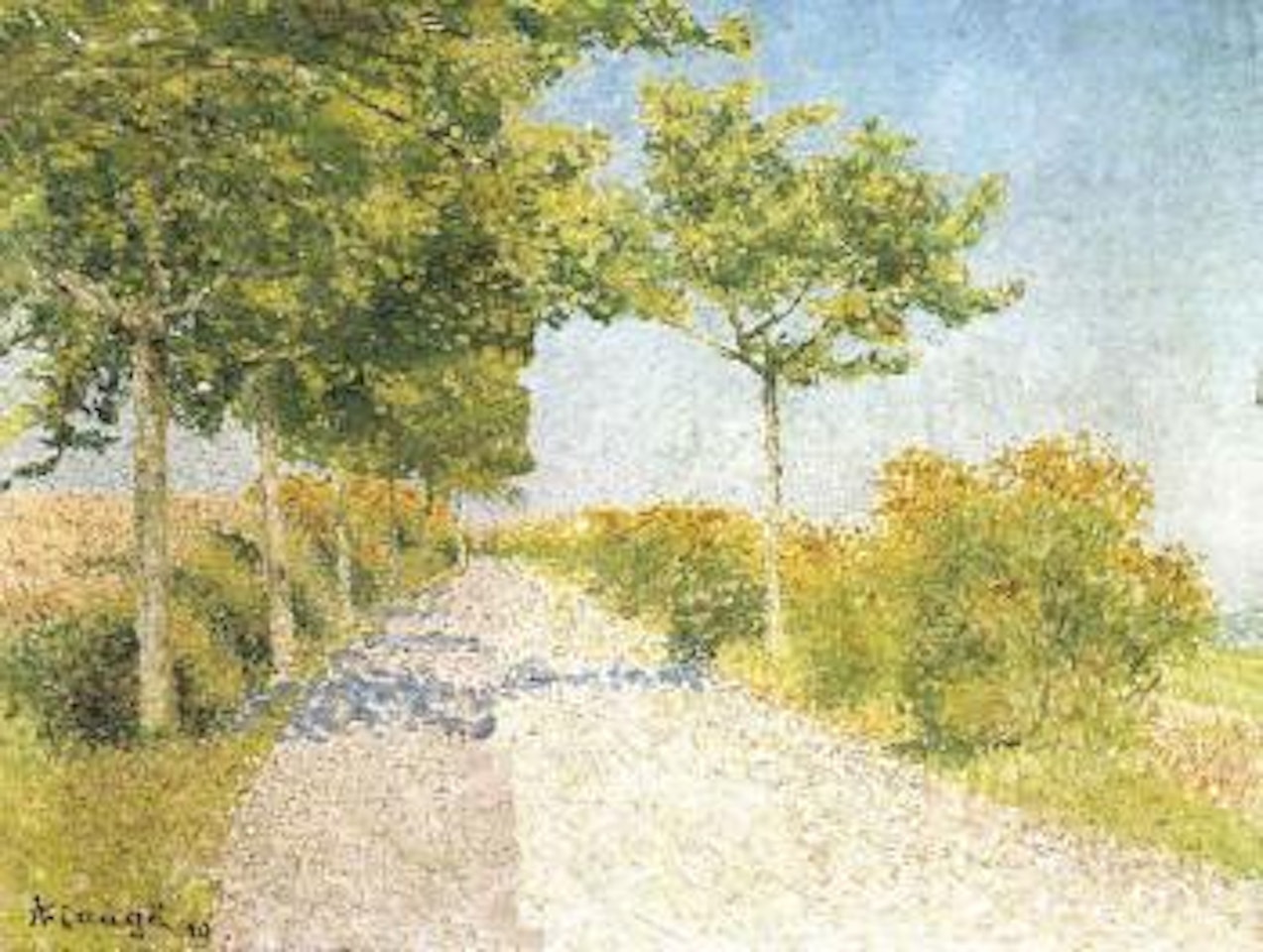 Paysage. Sketch by Achille Laugé