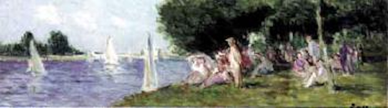 Meulan, les regates by Maximilien Luce