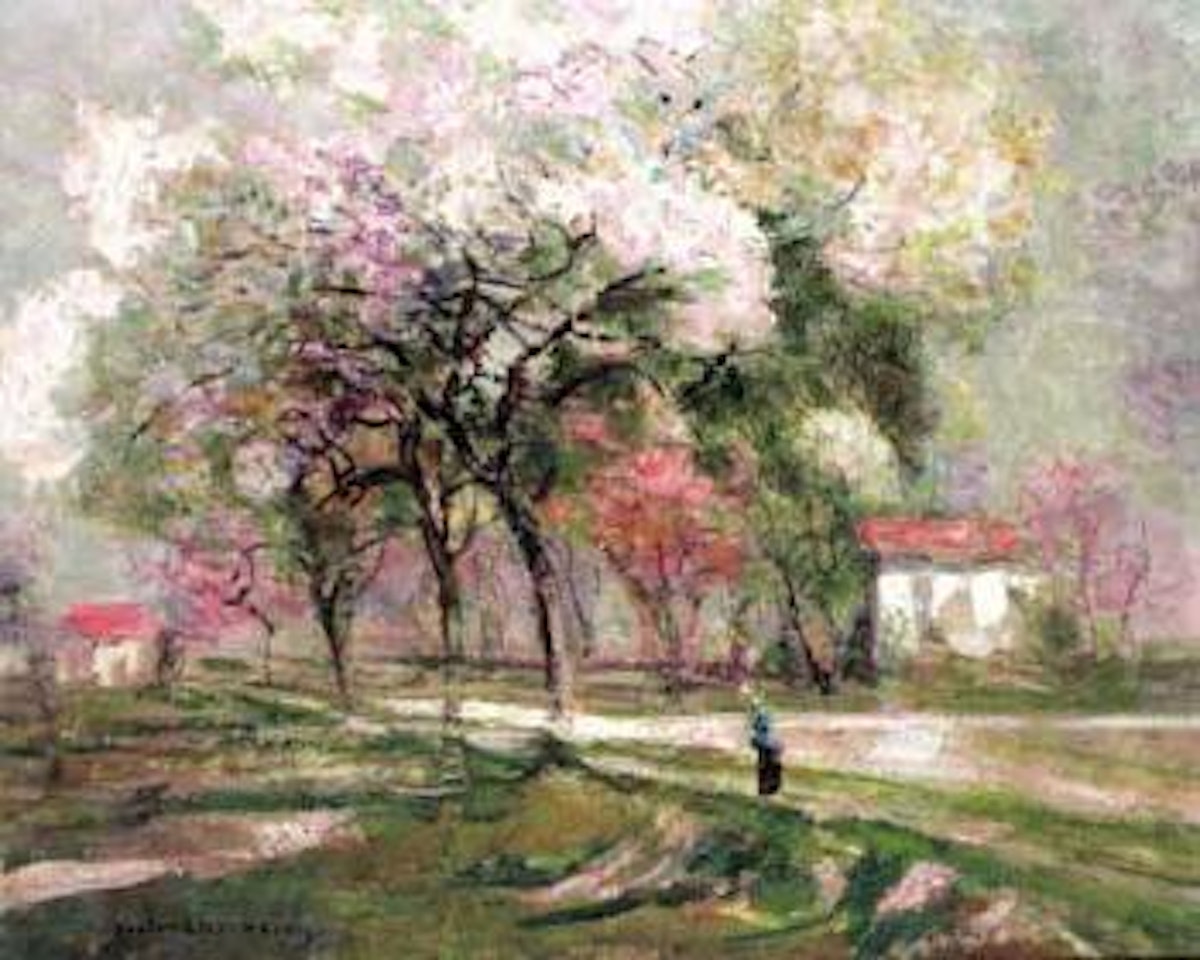 Deux maisons a la campagne by Victor Charreton