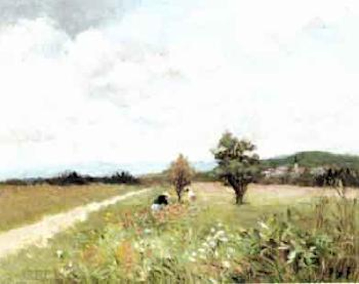 Cueilleuses des fleurs by Marcel Dyf