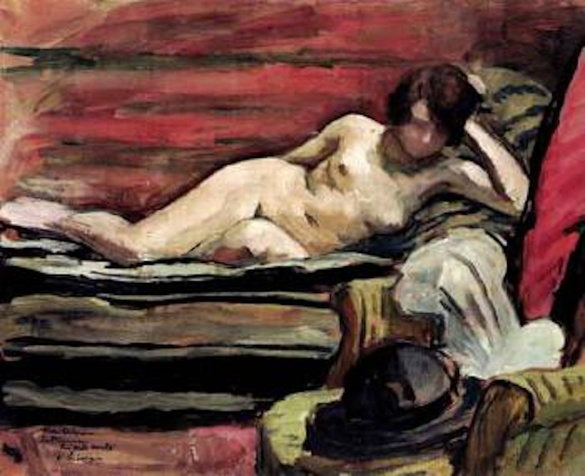 Nu au divan by Henri Lebasque