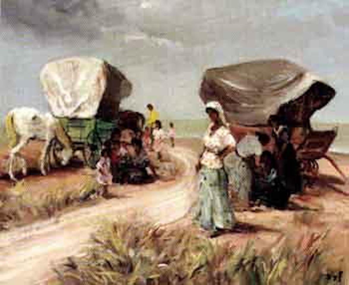 Gitans sur la route by Marcel Dyf