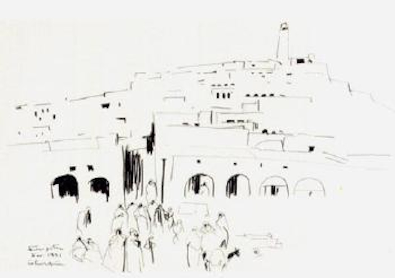 Marche a Ghardaia by Leonard Tsuguharu Foujita