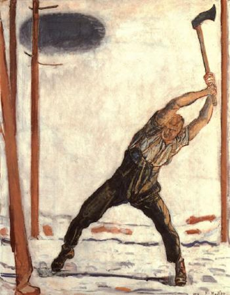 The wood-cutter by Ferdinand Hodler