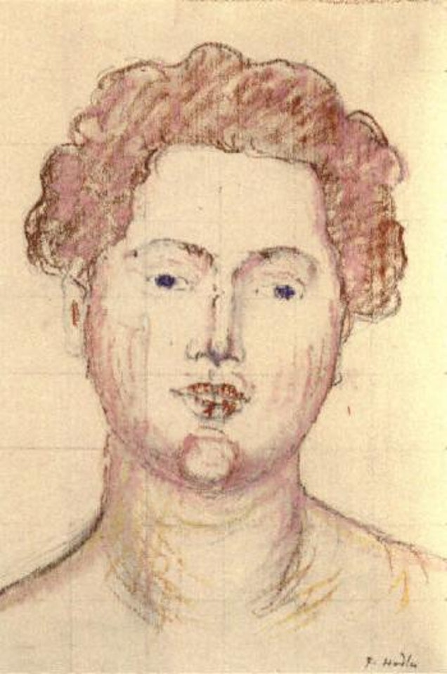 Portrait of a lady from Vienna by Ferdinand Hodler