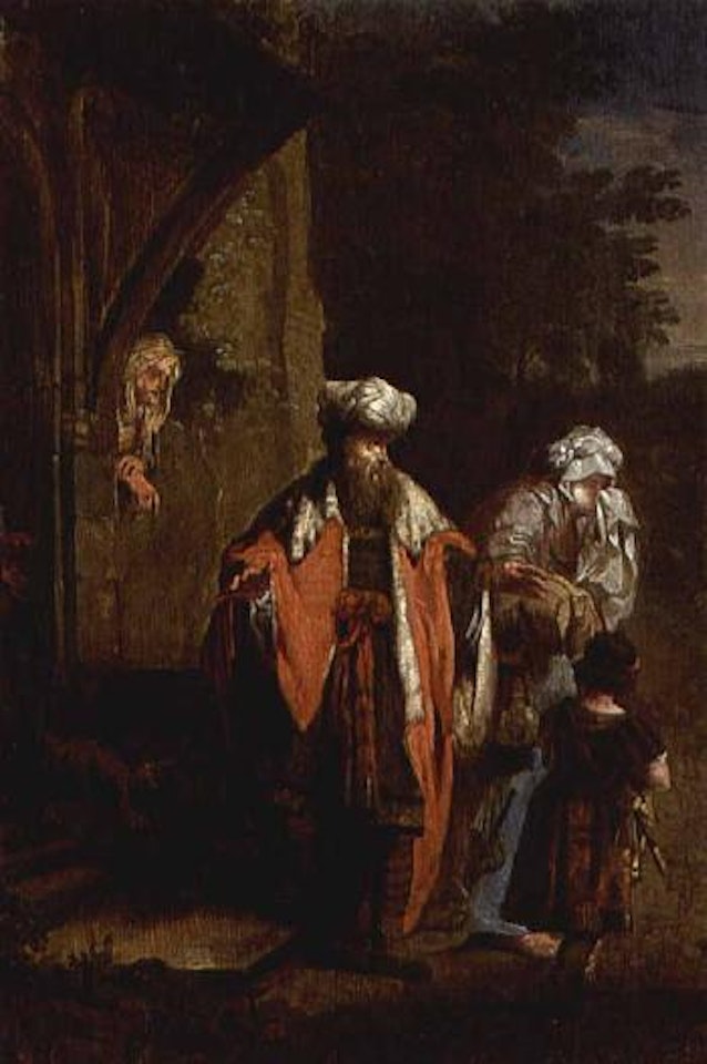 Noli me tangere. Hagar and Ismael being sent away by Januarius Johann Rasso Zick