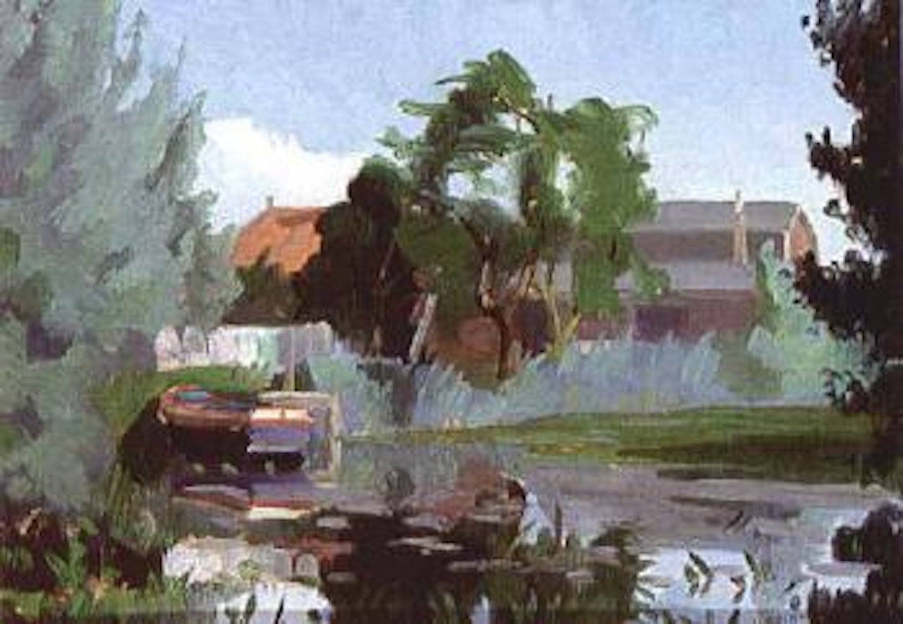 Moored boat by Dirk Smoorenberg