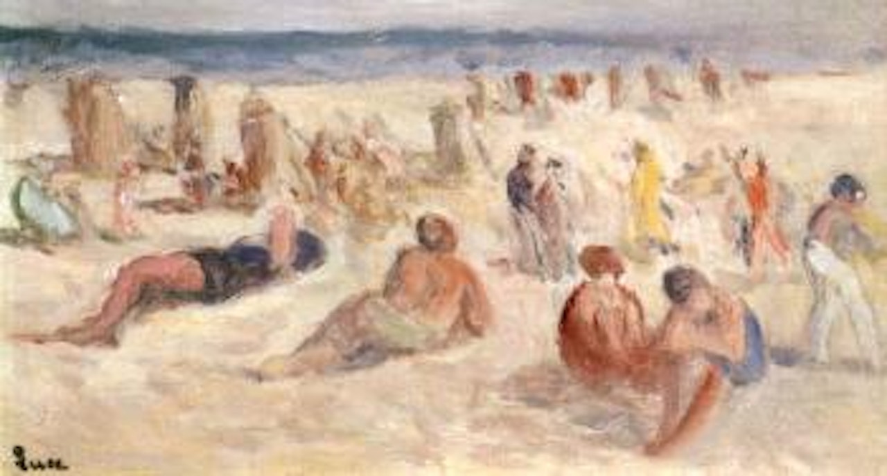 La plage de Parame by Maximilien Luce