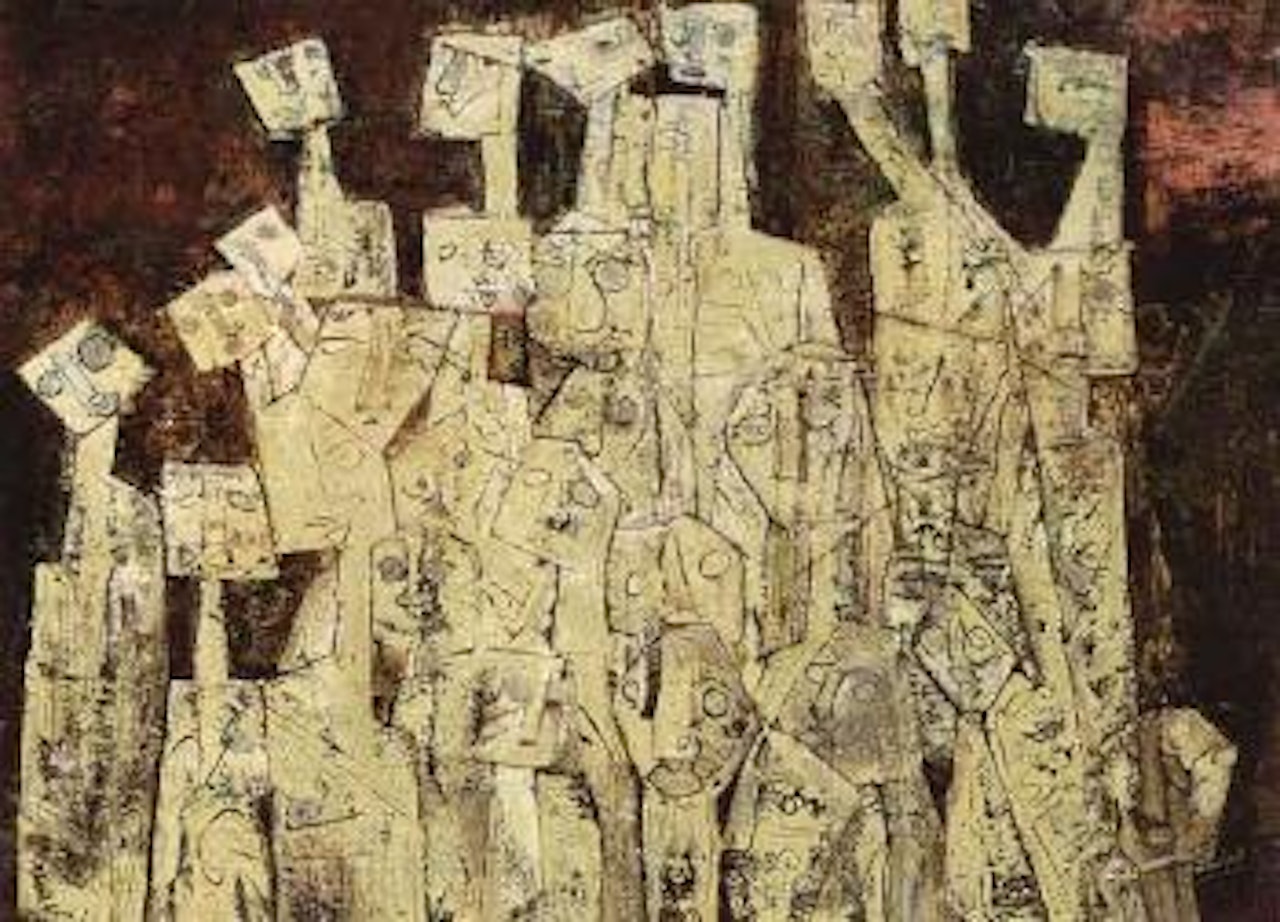 Watching a soccer match by Haji Widayat