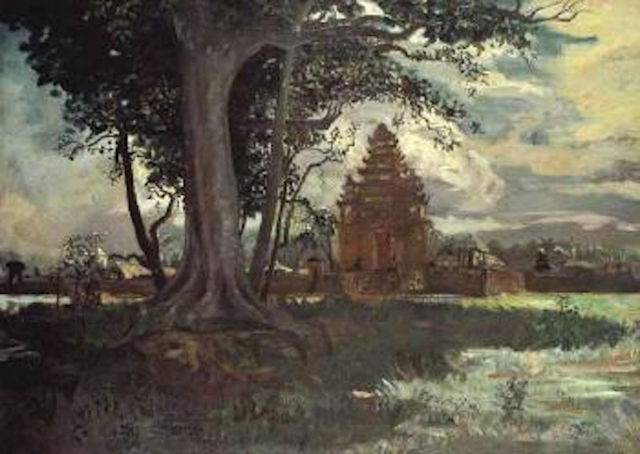 Pura dalem Singaradja, Bali by Sindutomo Sudjojono
