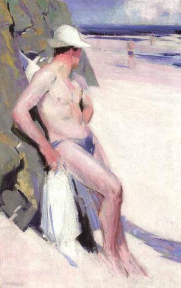 The bather by Francis Campbell Boileau Cadell
