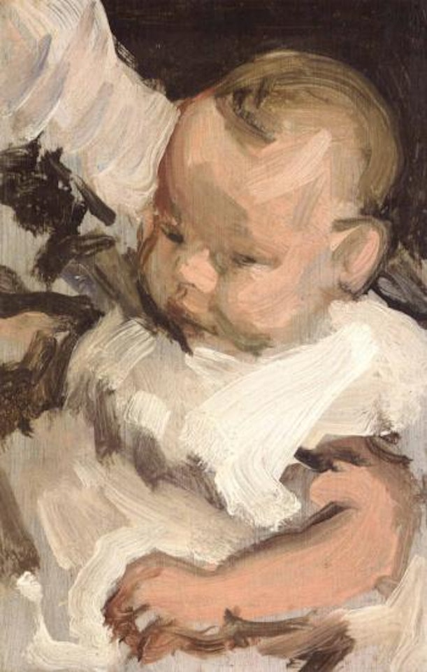 Portrait of a baby by Samuel John Peploe