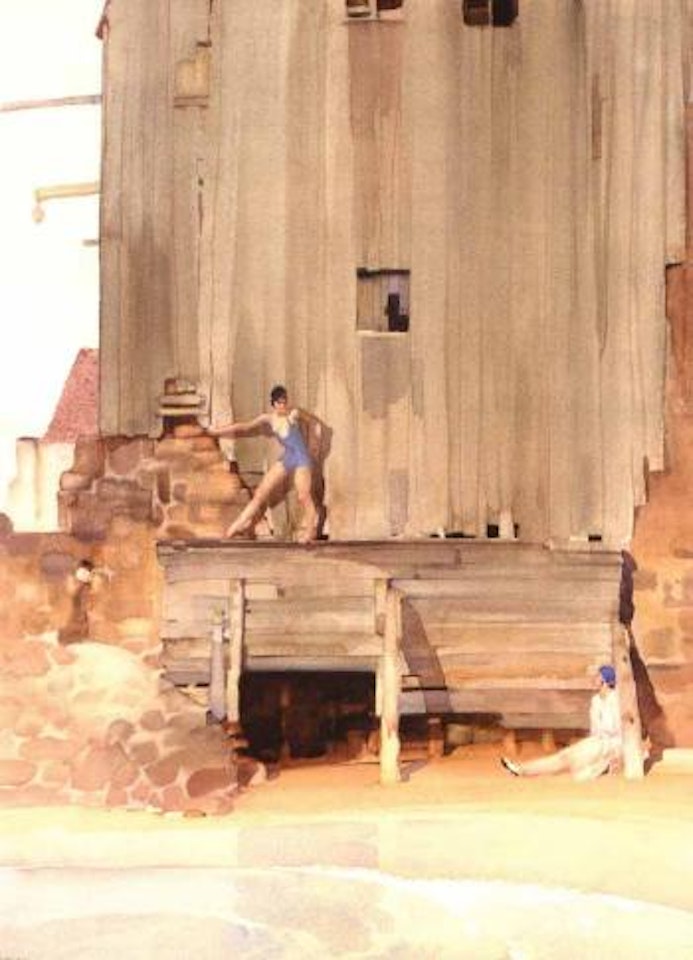 Perilous plank by William Russell Flint