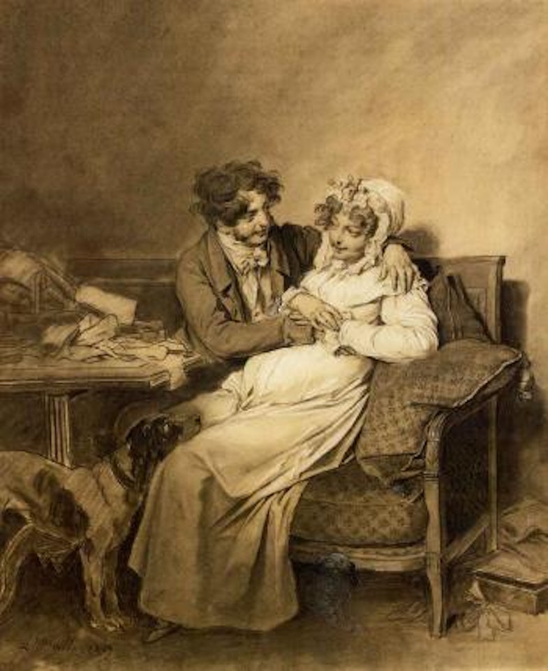 Epoux heureux by Louis-Leopold Boilly