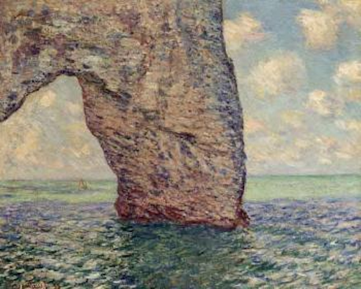 Manneporte, maree haute by Claude Monet