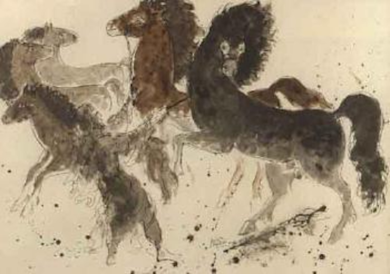 Horses by Reuven Rubin