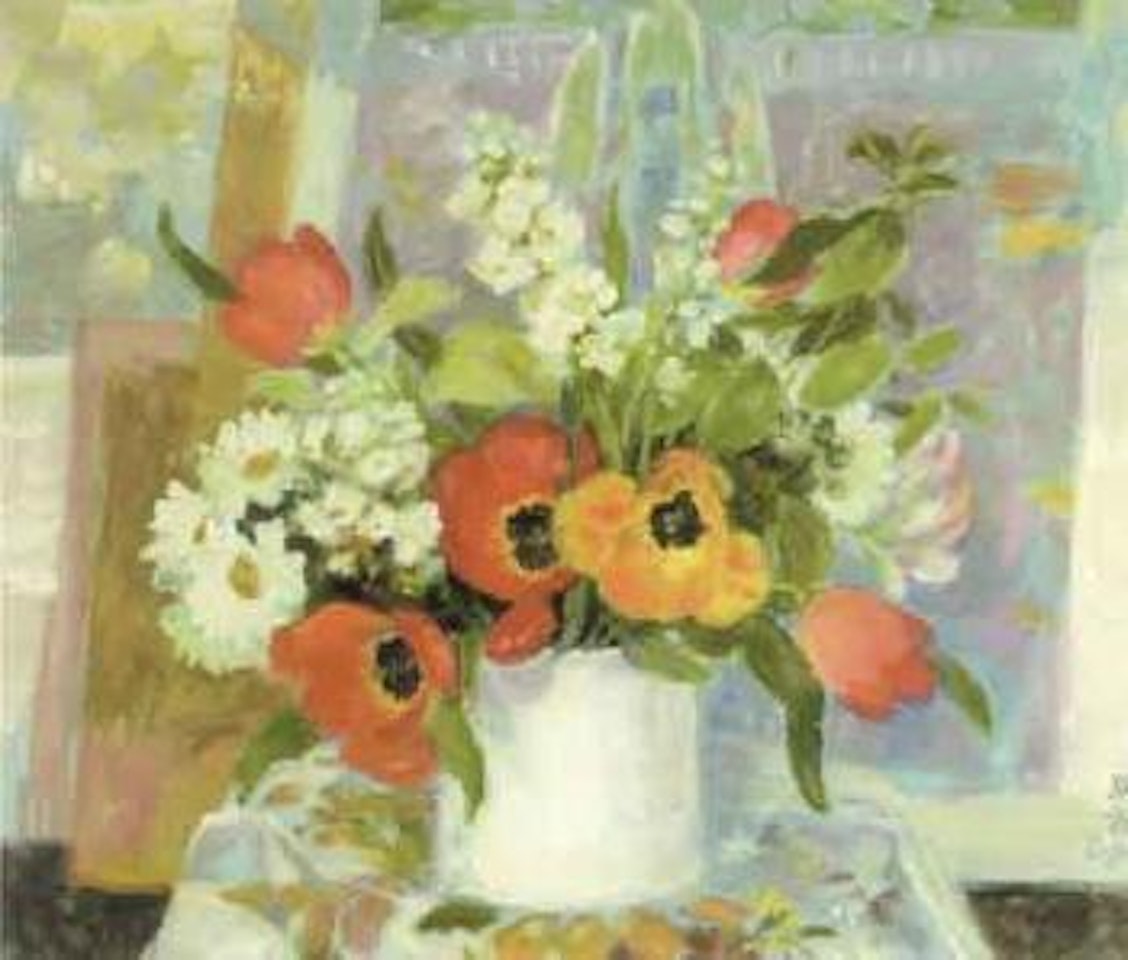 Tulips and daisies by Le Pho
