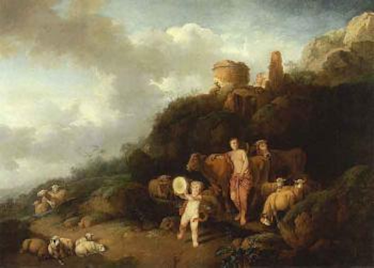 Arcadian landscape by Christian Wilhelm Ernst Dietrich