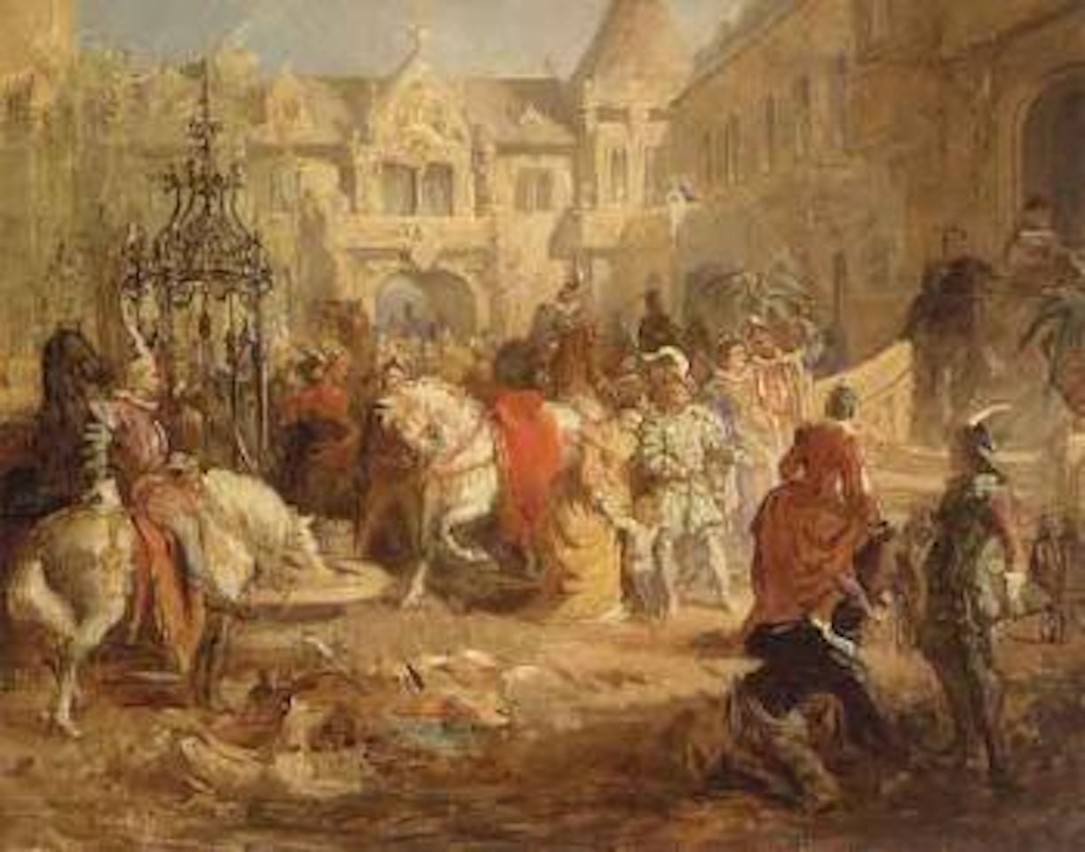 Festive procession up to the castle by Hans Makart