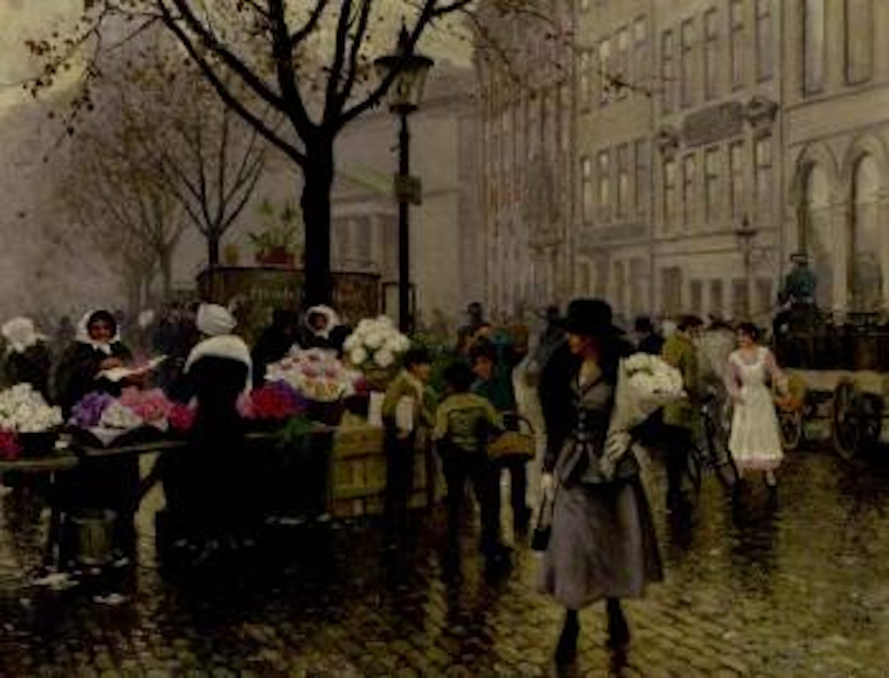 The Flower Market, Copenhagen by Paul Fischer
