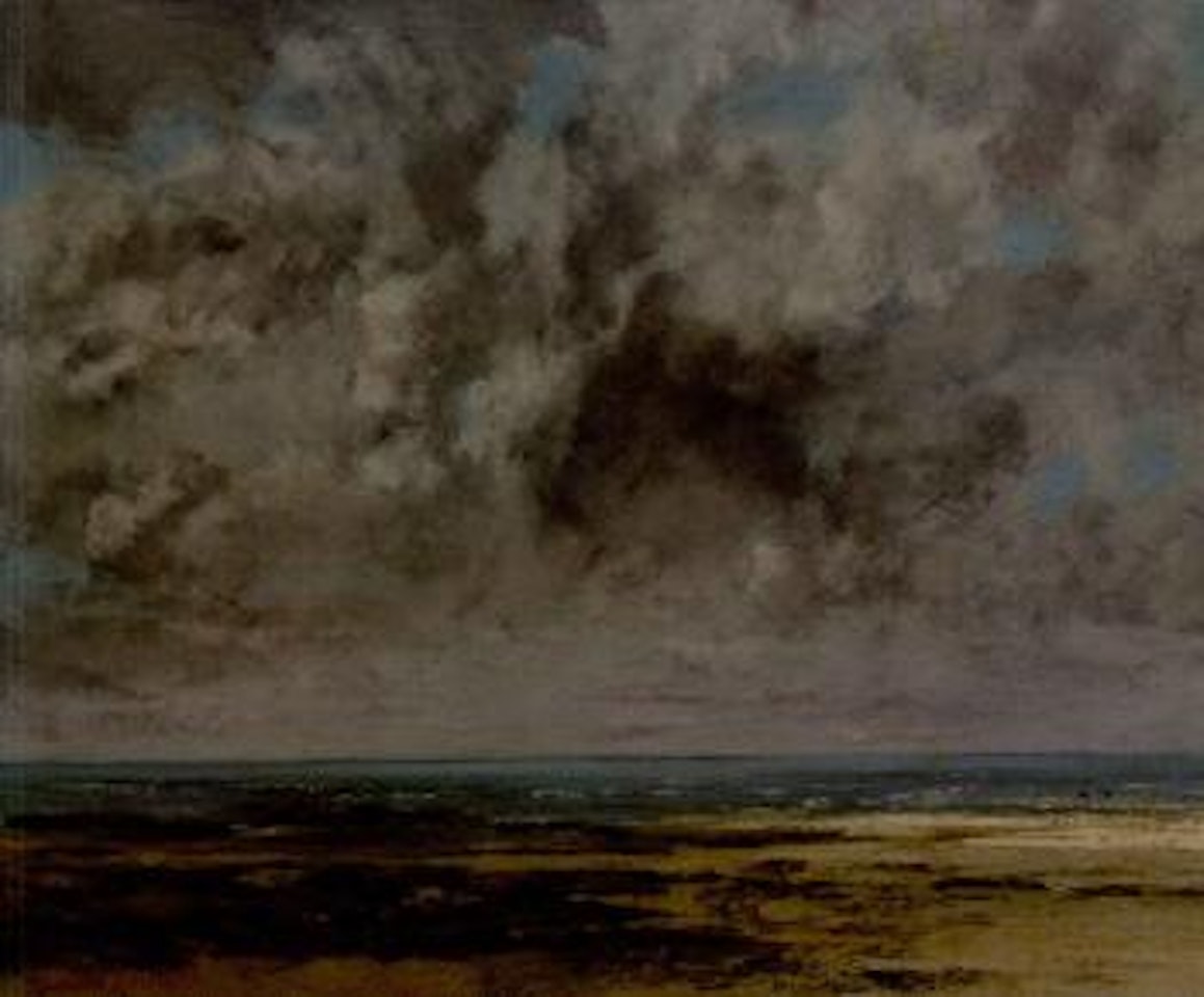 La plage de Saint-Aubin by Gustave Courbet