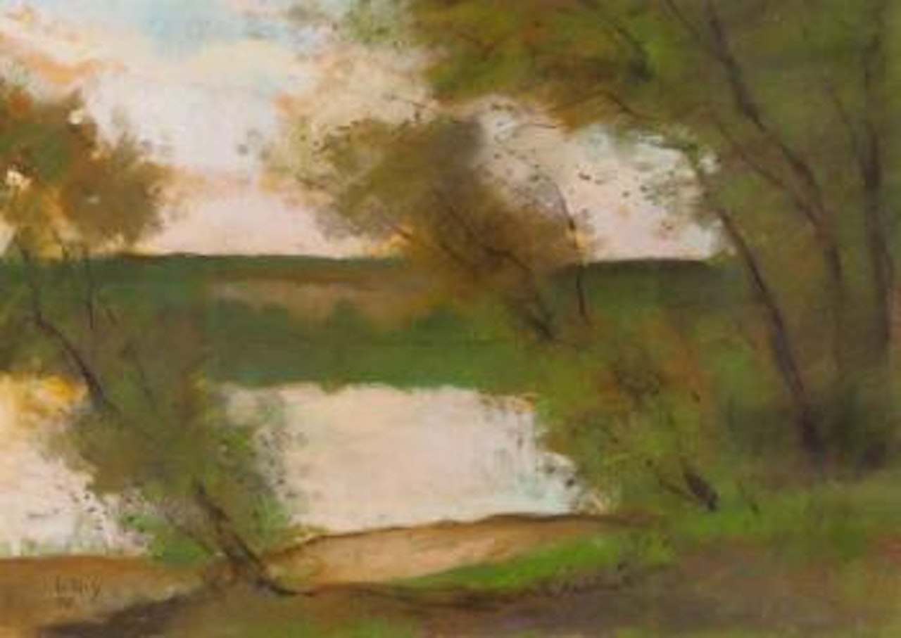 Am Seeufer by Lesser Ury