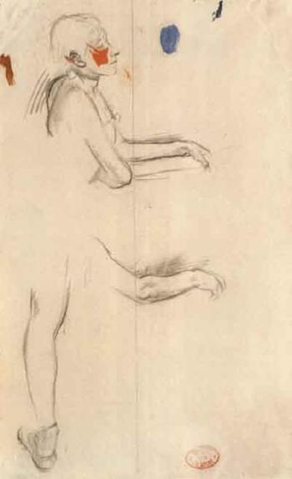 Etudes pour danseuses a la barre by Edgar Degas