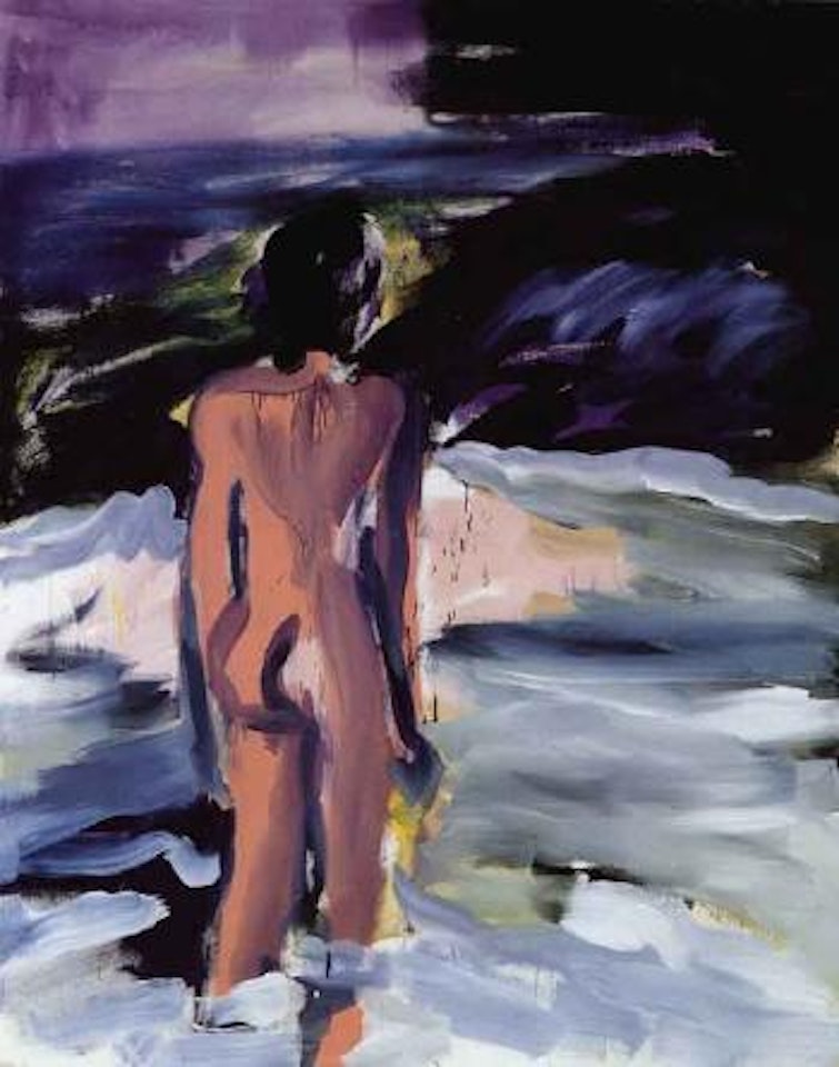 Figure in the surf II by Rainer Fetting