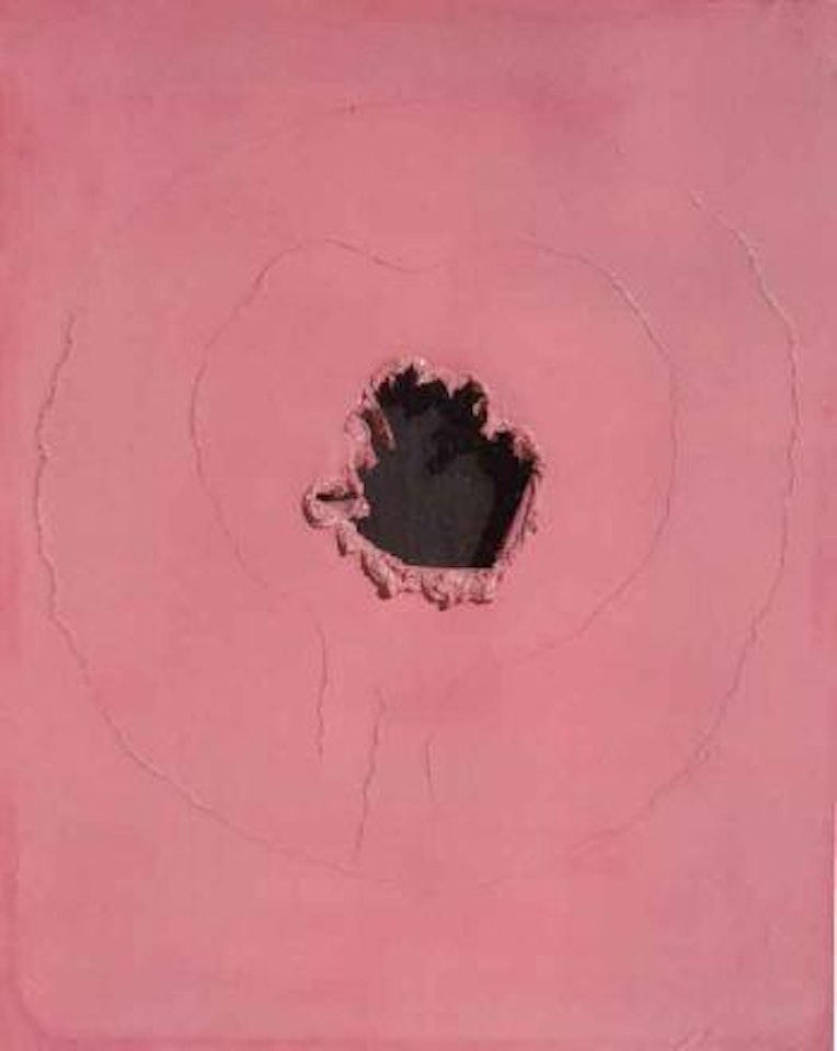 Concetto spaziale 65-66 O 2 by Lucio Fontana