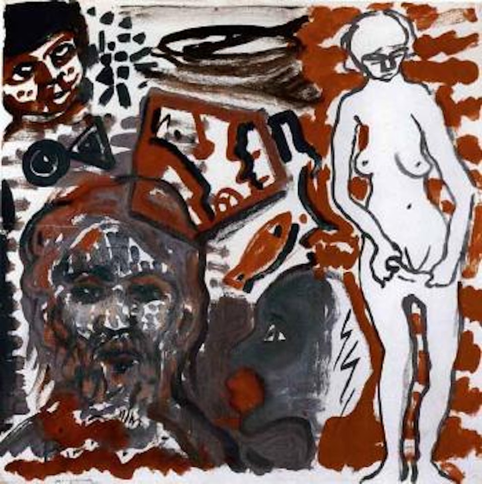 Untitled - self portrait by A.R. Penck