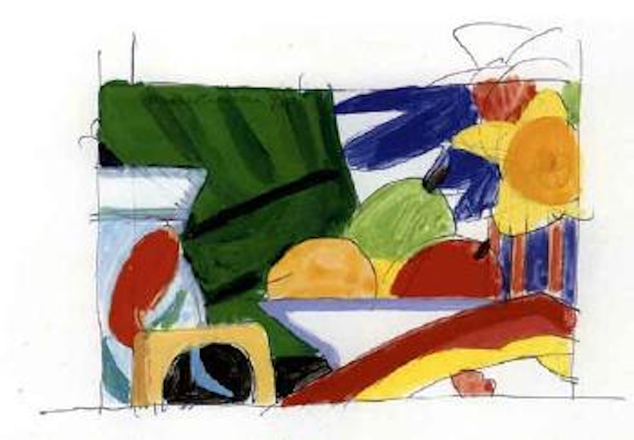 Study for still life with blonde by Tom Wesselmann