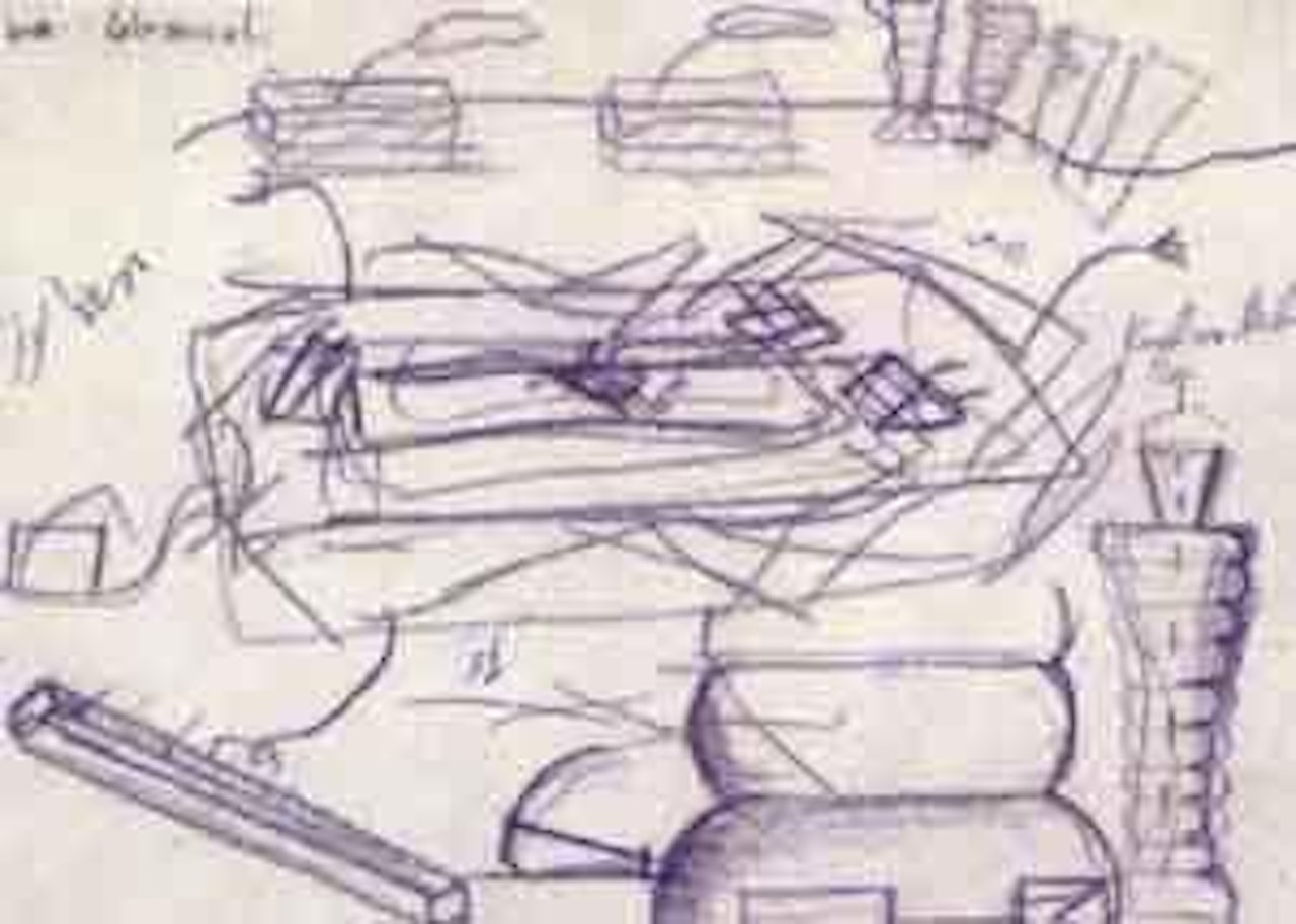 Sketches for sculptures by Bruno Gironcoli