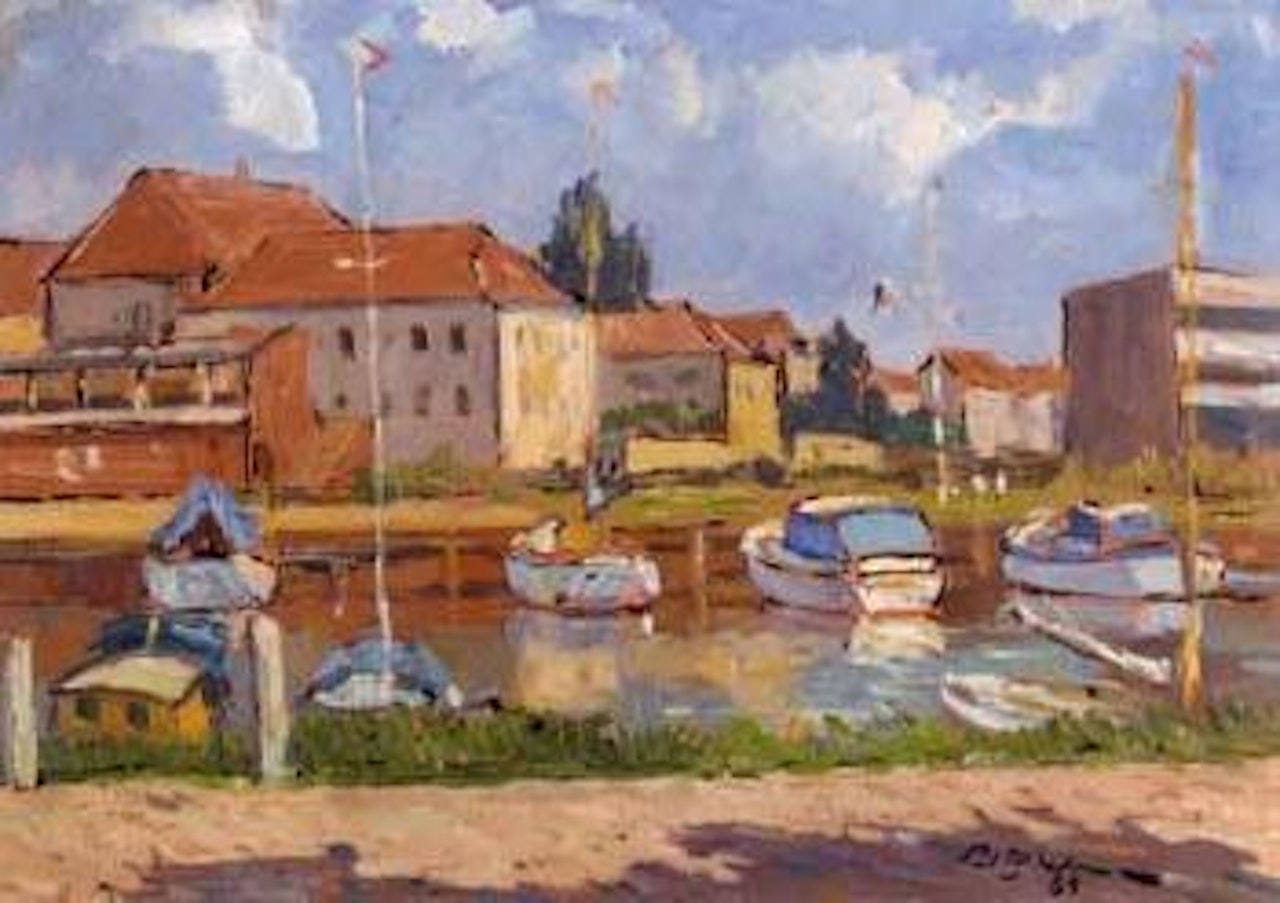 Yacht harbour in Bremerhaven by Paul Ernst Wilke